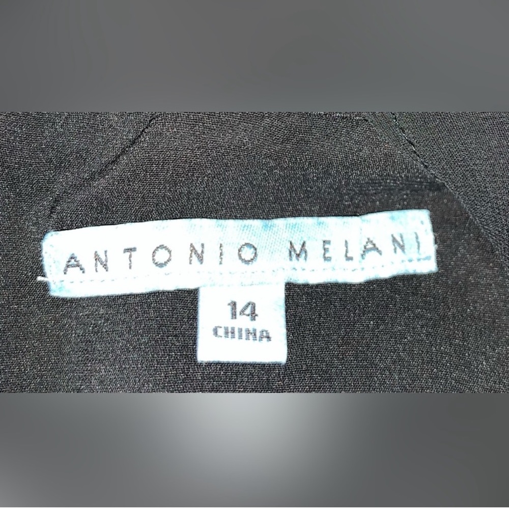 ANTONIO MELANI Illusion Neckline Overlay Jumpsuit Size 14 - Picture 12 of 15